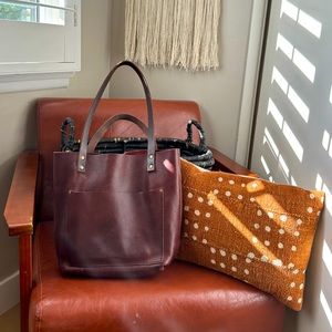 Portland leather small tote